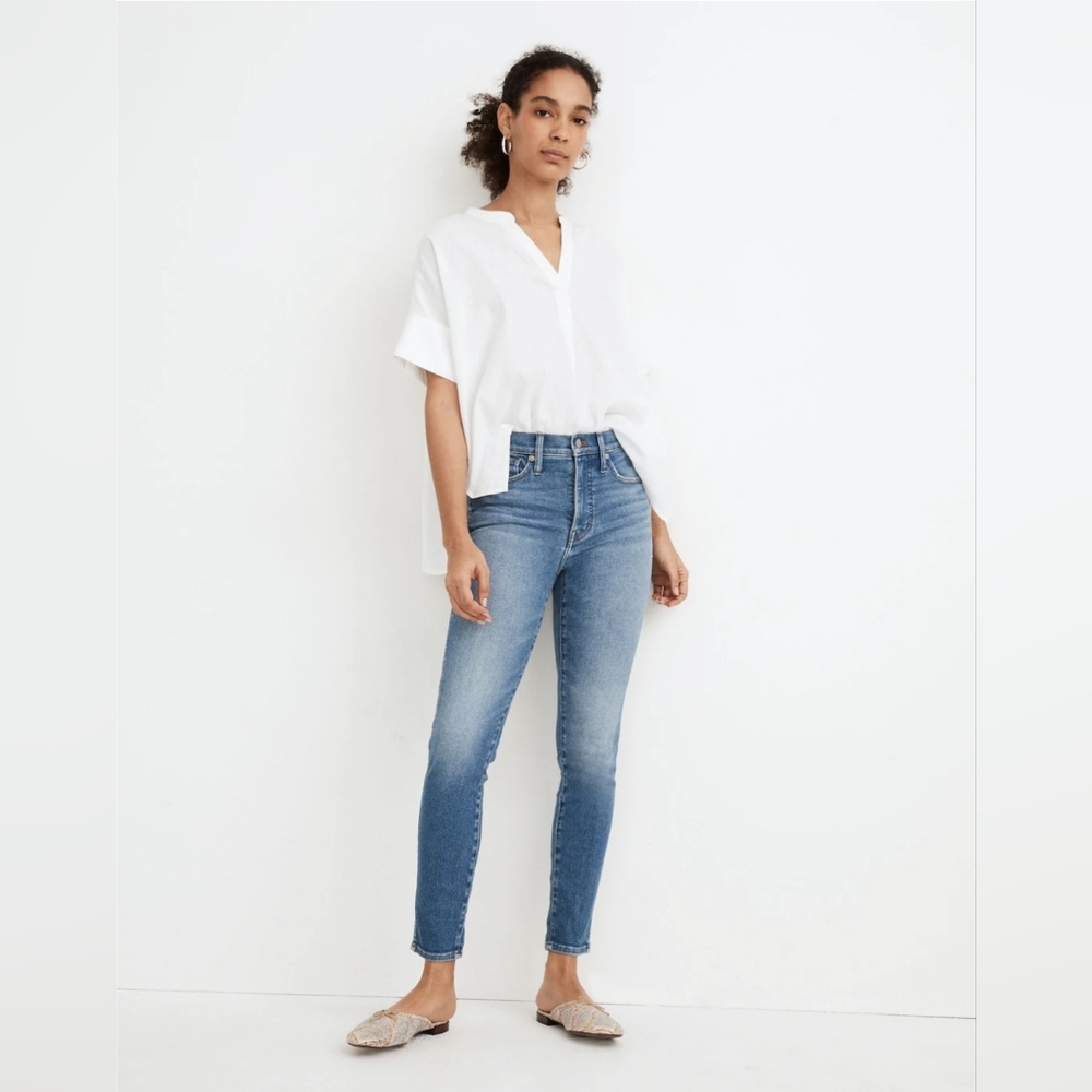 Madewell 10" High-Rise Skinny Crop Sheffield Wash
